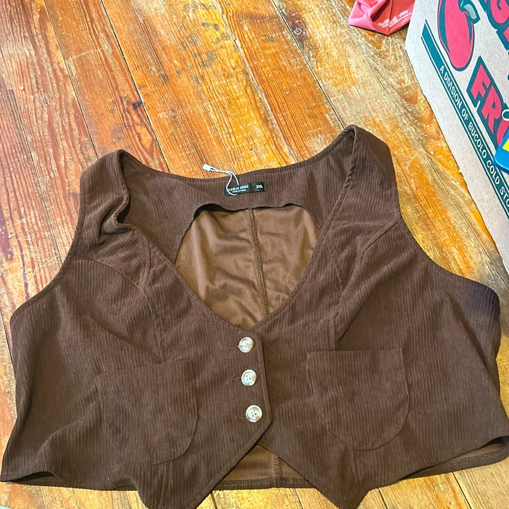 Brown vest from SHEIN